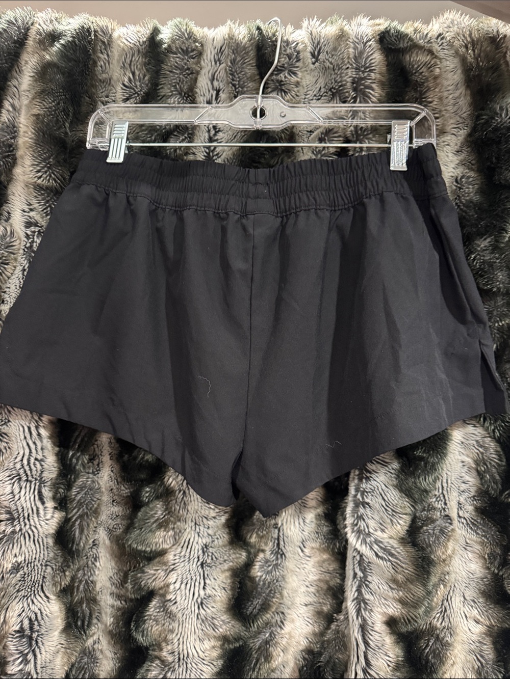 Black Women's Elastic Waist Shorts